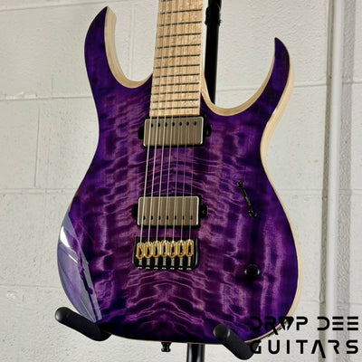 Mayones Duvell Elite 7 Baritone 7-String Electric Guitar w/ Case - Infinite Purple
