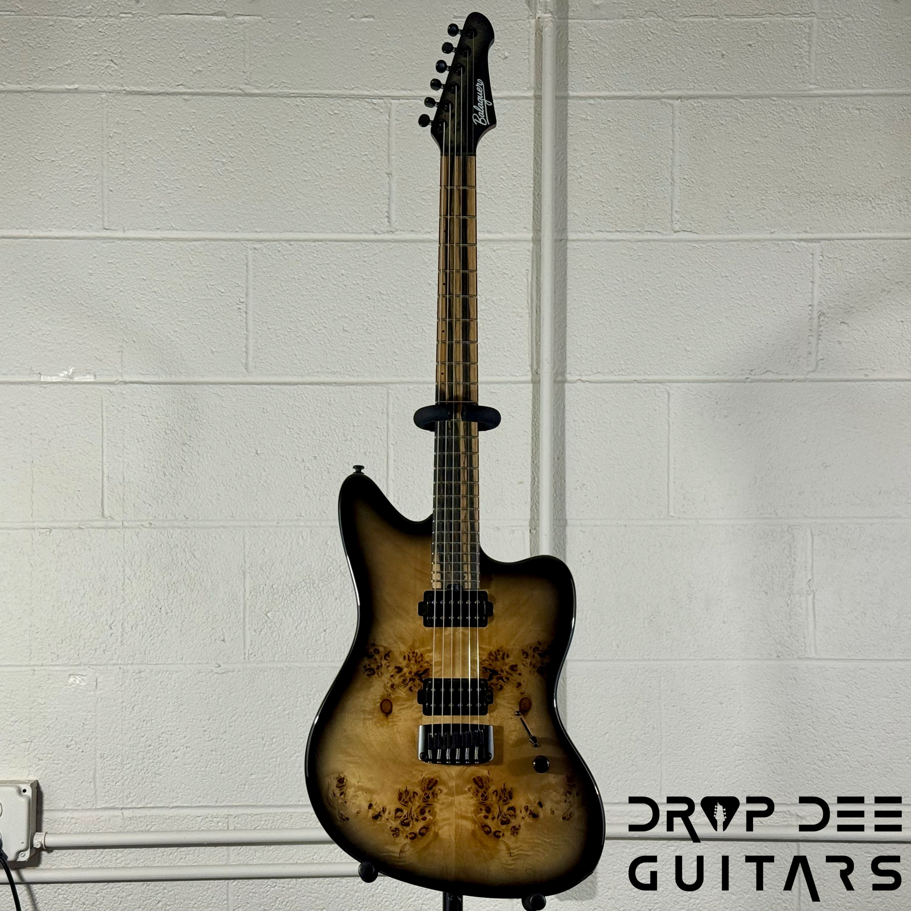 Balaguer DDG Exclusive Select Series Growler Baritone Electric Guitar w/ Bag - See-Thru Two-Tone Black Edge Burst