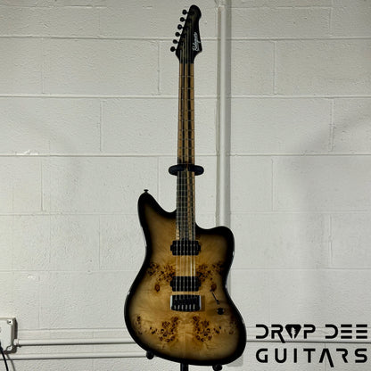 Balaguer DDG Exclusive Select Series Growler Baritone Electric Guitar w/ Bag - See-Thru Two-Tone Black Edge Burst