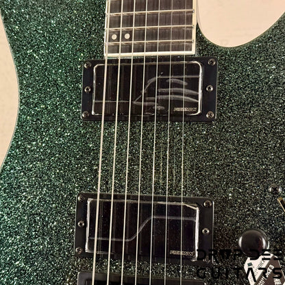 ESP LTD M-1007 Baritone Evertune 7-String Electric Guitar w/ Bag - Granite Sparkle