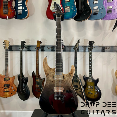 ESP E-II M-II HT Electric Guitar w/ Case - Black Natural Fade