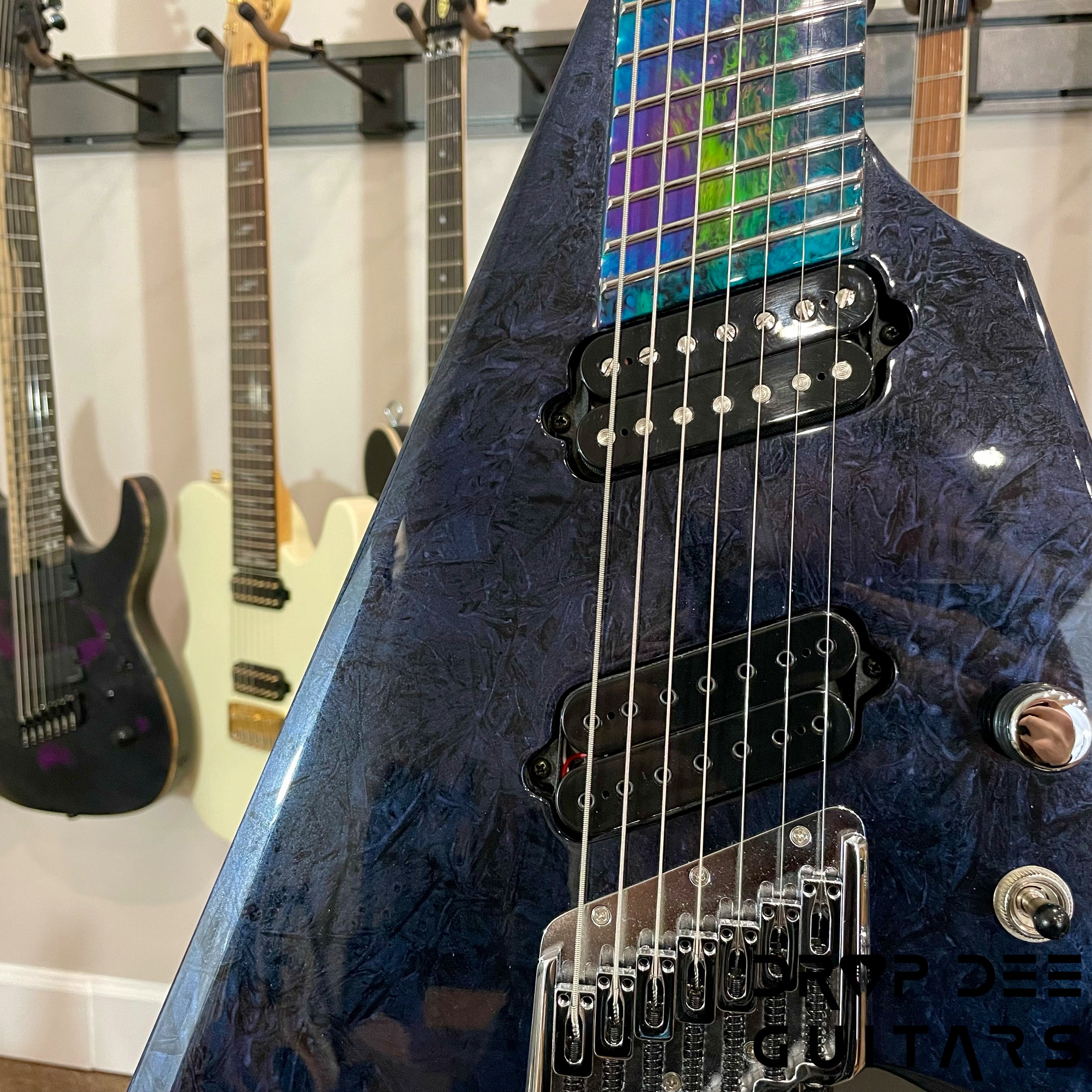 Ormsby Custom Shop Headless Metal V Multiscale 7-String Electric Guitar w/ Bag