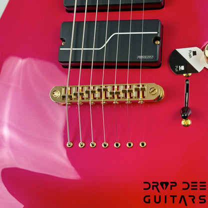 ESP LTD Stephen Carpenter SC-607B Baritone 7-String Electric Guitar w/ Case - Magenta Metallic