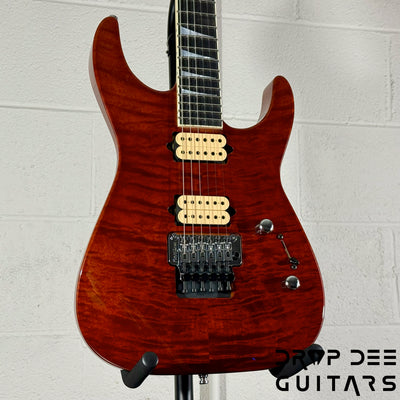 Jackson Custom Shop Soloist 2H FR Electric Guitar w/ Case - Root Beer Trans