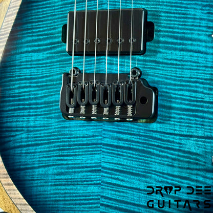 Kiesel A2 6 Neck-Thru Trem Electric Guitar w/ Bag - Blue Burst