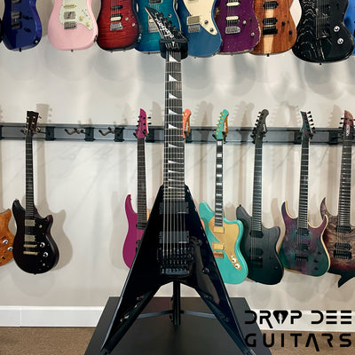 Jackson USA Signature Corey Beaulieu King V KV7 7-String Electric Guitar w/ Case - Gloss Black