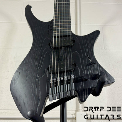 Strandberg Boden Singularity NX 7 Pitch Black 7-String Multiscale Headless Electric Guitar w/ Bag - Pitch Black