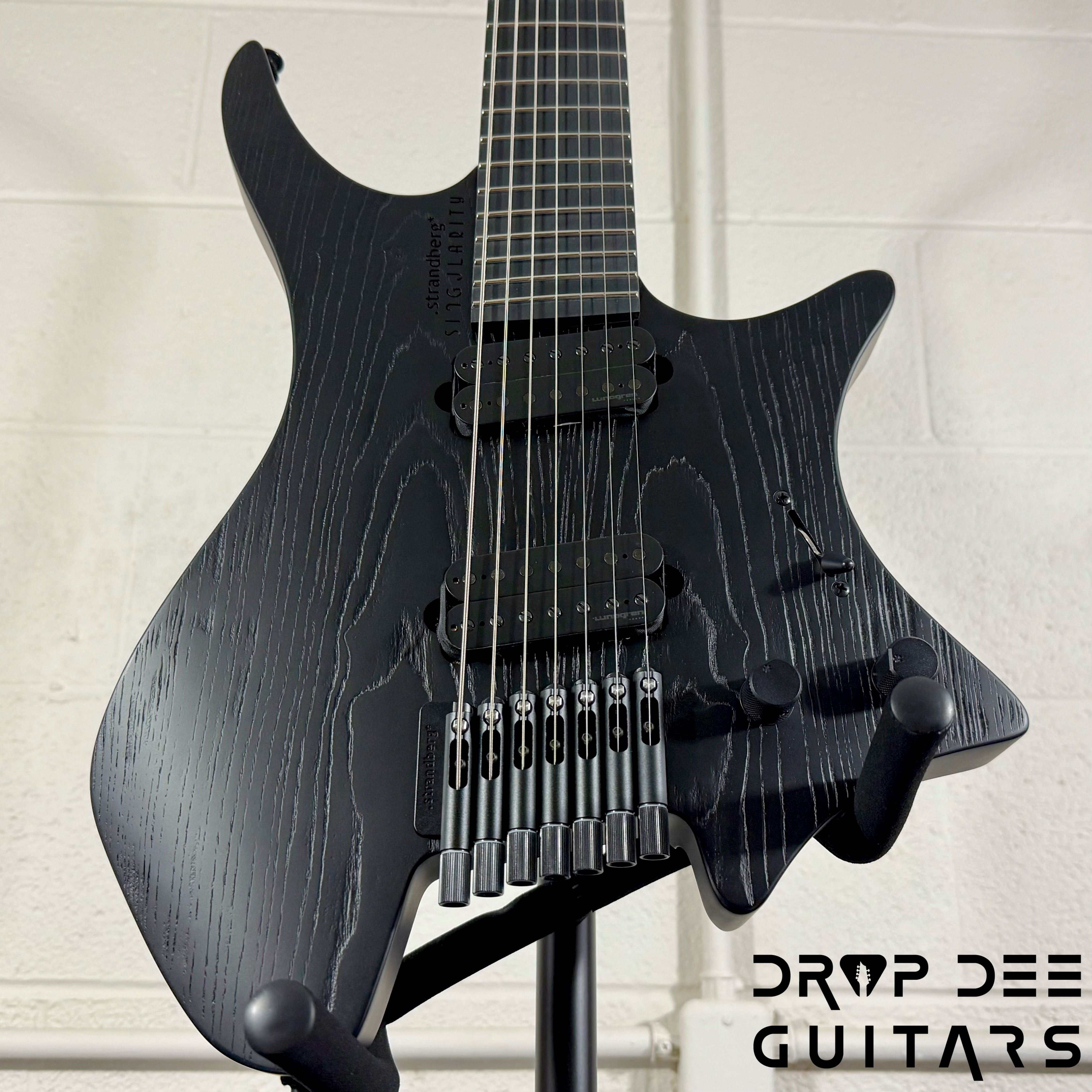 Strandberg Boden Singularity NX 7 Pitch Black 7-String Multiscale Headless Electric Guitar w/ Bag - Pitch Black