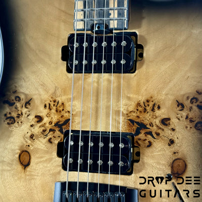 Balaguer DDG Exclusive Select Series Growler Baritone Electric Guitar w/ Bag - See-Thru Two-Tone Black Edge Burst