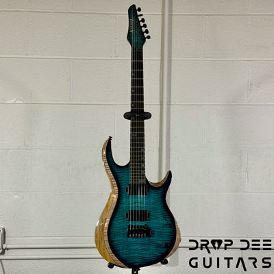 Kiesel A2 6 Neck-Thru Trem Electric Guitar w/ Bag - Blue Burst