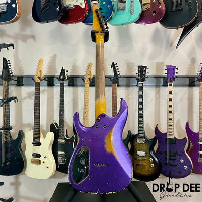 Balaguer Toro USA Heritage Electric Guitar w/ Case - Metallic Purple over Sunburst