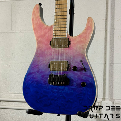ESP E-II M-II HST QM Electric Guitar w/ Case - Indigo Purple Fade