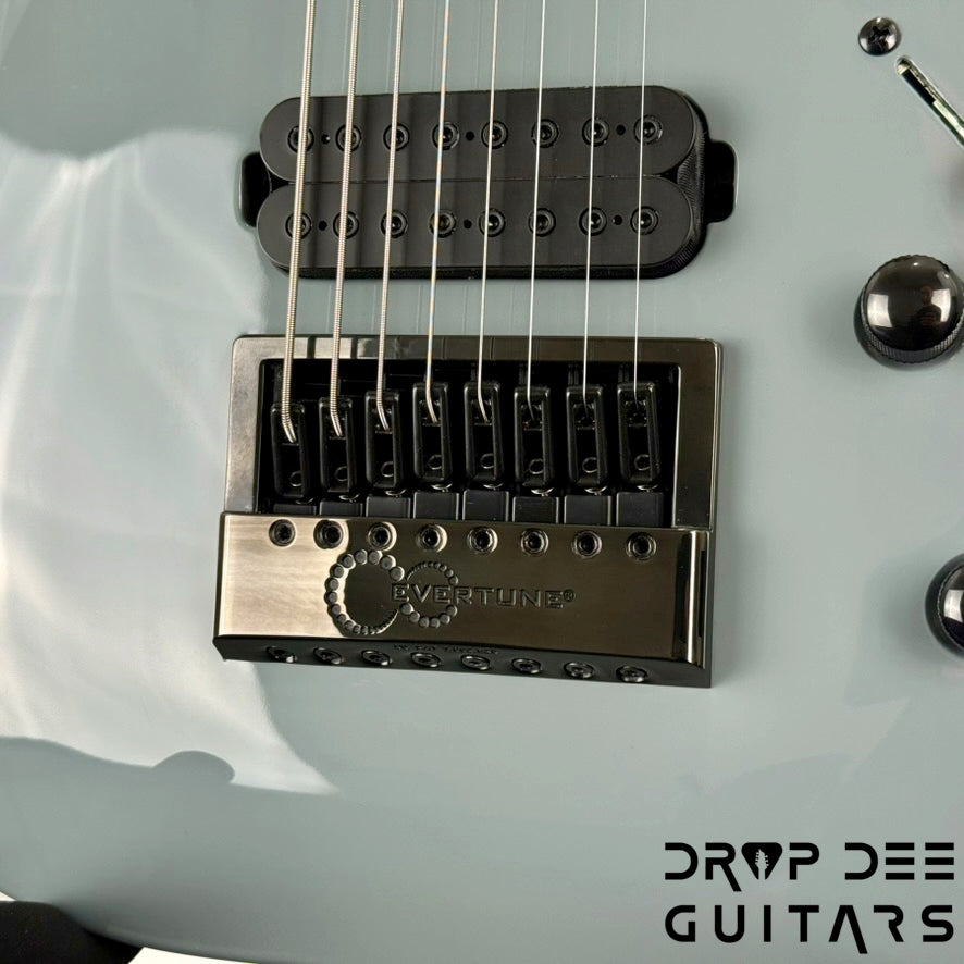 Jackson Pro Plus Series Limited Edition Signature Misha Mansoor Juggernaut ET8 8-String Baritone Evertune Electric Guitar w/ Bag - Nardo Gray