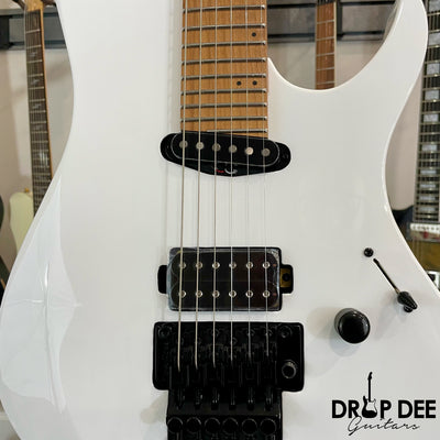 Balaguer Select Series Diablo Retro 27 FR Electric Guitar w/ Bag - Gloss Solid White