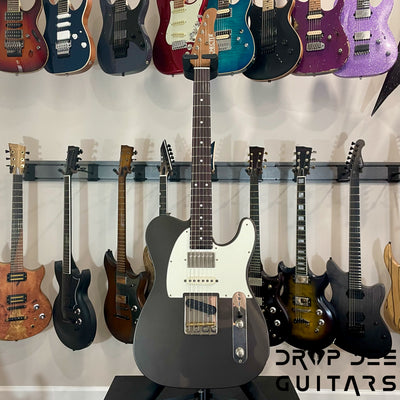Schecter Custom Shop PT Wembley Studio Electric Guitar w/ Case - Charcoal Metallic Aged Nitro