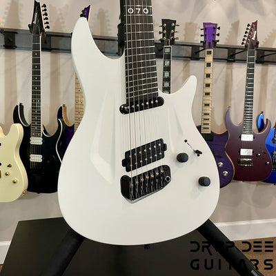 Aristides 070SR Multiscale 7-String Electric Guitar w/ Bag - Rustic White