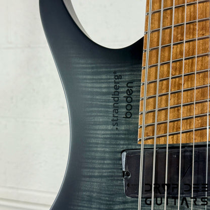 Strandberg Boden Original N2.8 8-String Multiscale Headless Electric Guitar w/ Bag - Black Denim Burst Satin