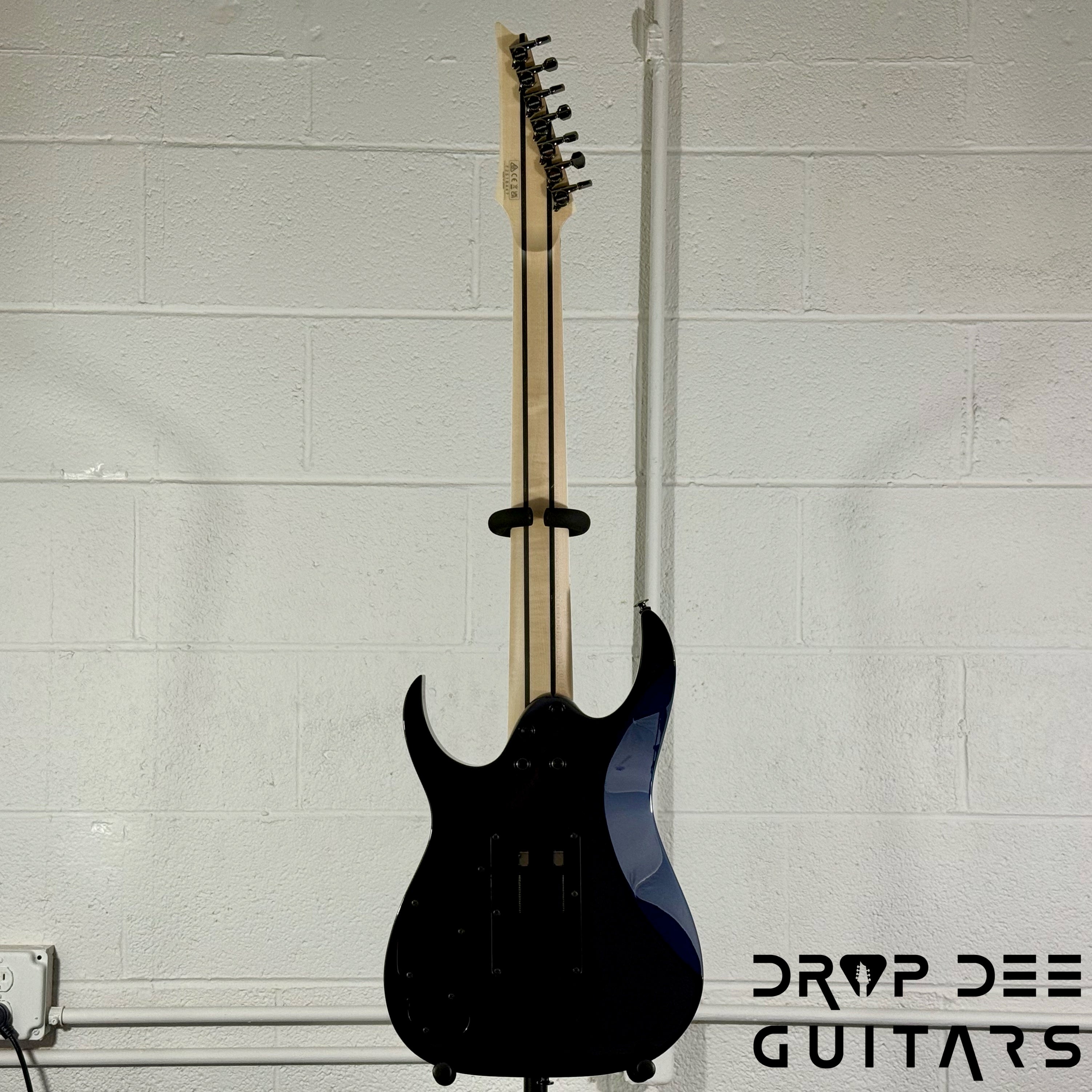 Ibanez Prestige RG2027XL Baritone 7-String Electric Guitar w/ Case - Dark Tide Blue