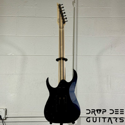 Ibanez Prestige RG2027XL Baritone 7-String Electric Guitar w/ Case - Dark Tide Blue