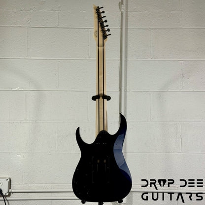 Ibanez Prestige RG2027XL Baritone 7-String Electric Guitar w/ Case - Dark Tide Blue