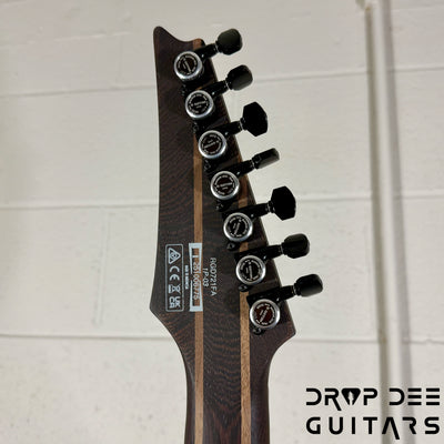 Ibanez Standard RGD721FA Baritone 7-String Electric Guitar - Stained Wine Red Burst Flat