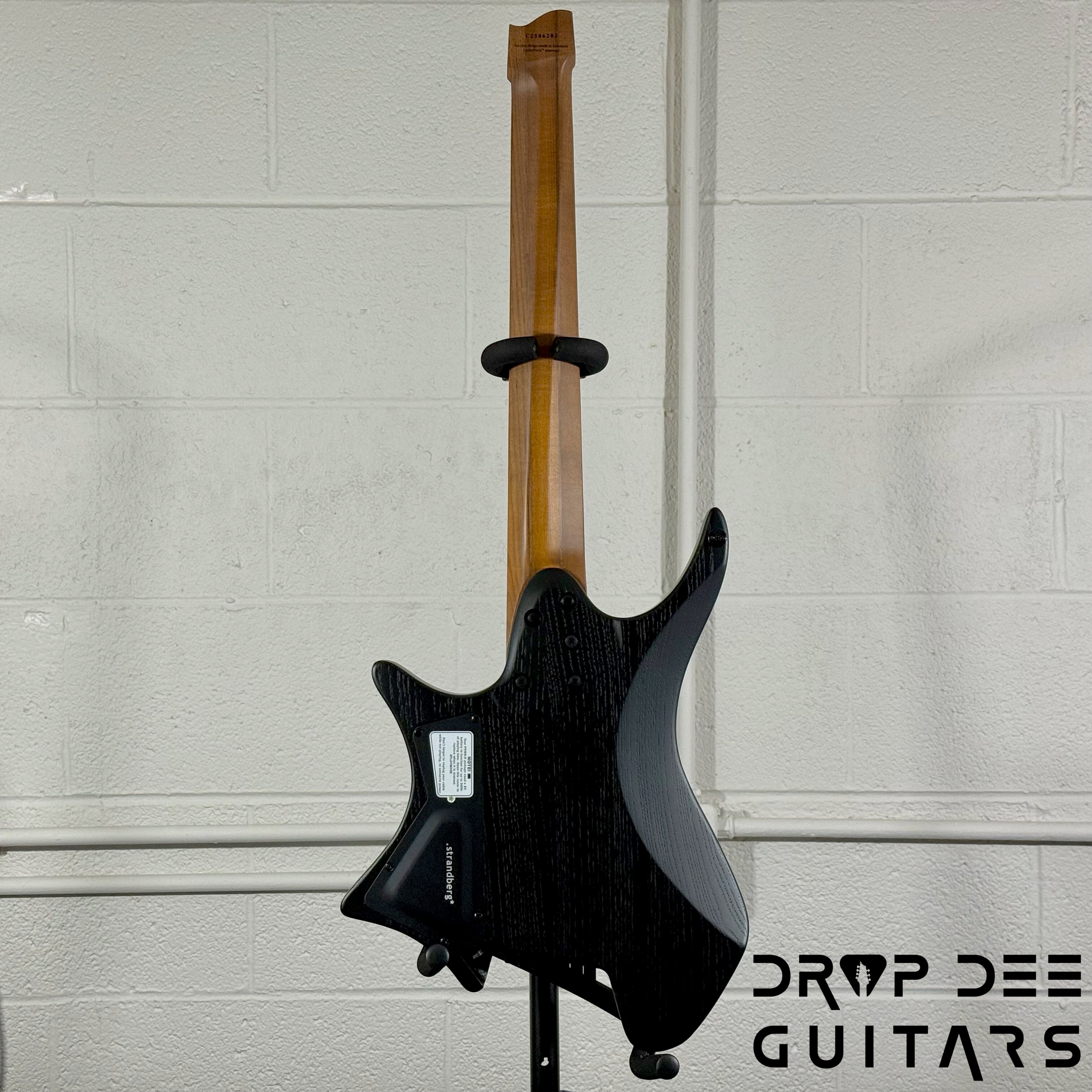 Strandberg Boden Original N2.7 7-String Multiscale Headless Electric Guitar w/ Bag - Black Denim Burst Satin