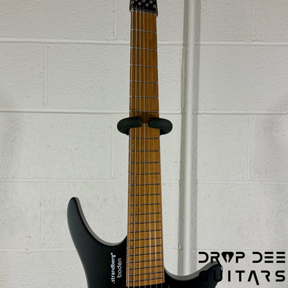 Strandberg Boden Standard N2.7 7-String Multiscale Headless Electric Guitar w/ Bag - Black Satin Metallic