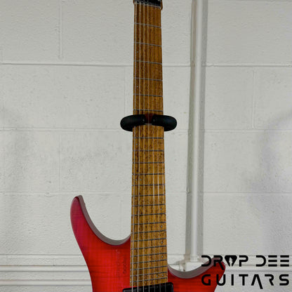 Strandberg Boden Original N2.7 7-String Multiscale Headless Electric Guitar w/ Bag - Sunset Coral Burst Satin