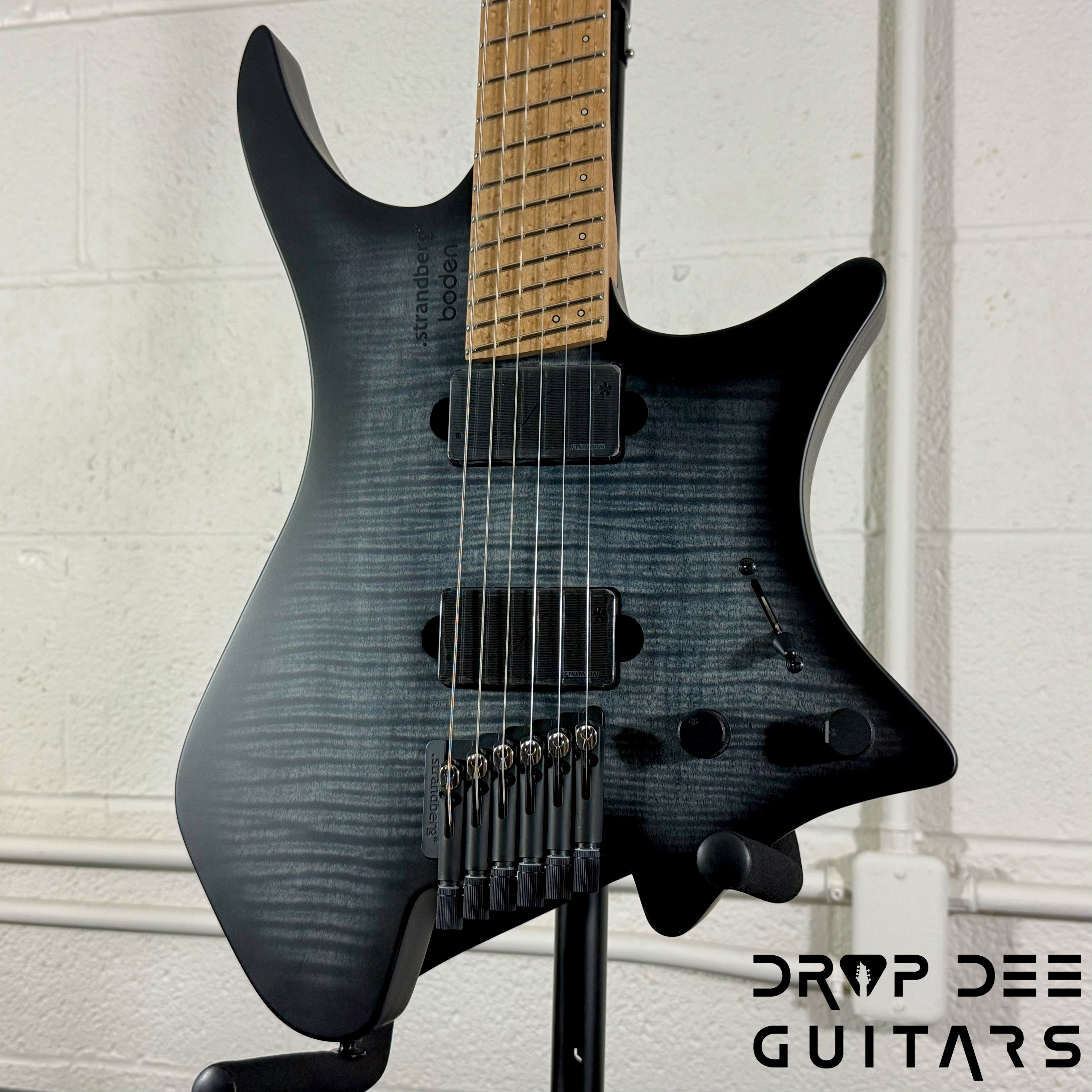 Strandberg Boden Original N2.6 Multiscale Headless Electric Guitar w/ Bag - Black Denim Burst Satin
