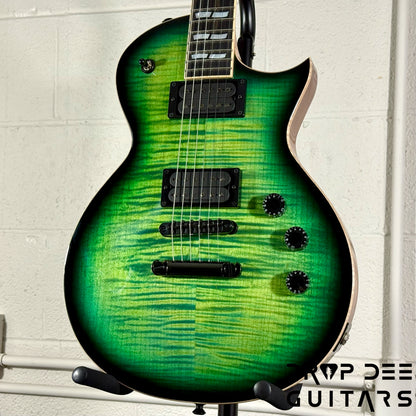 ESP USA Eclipse Electric Guitar w/ Case - Dark Lime Sunburst