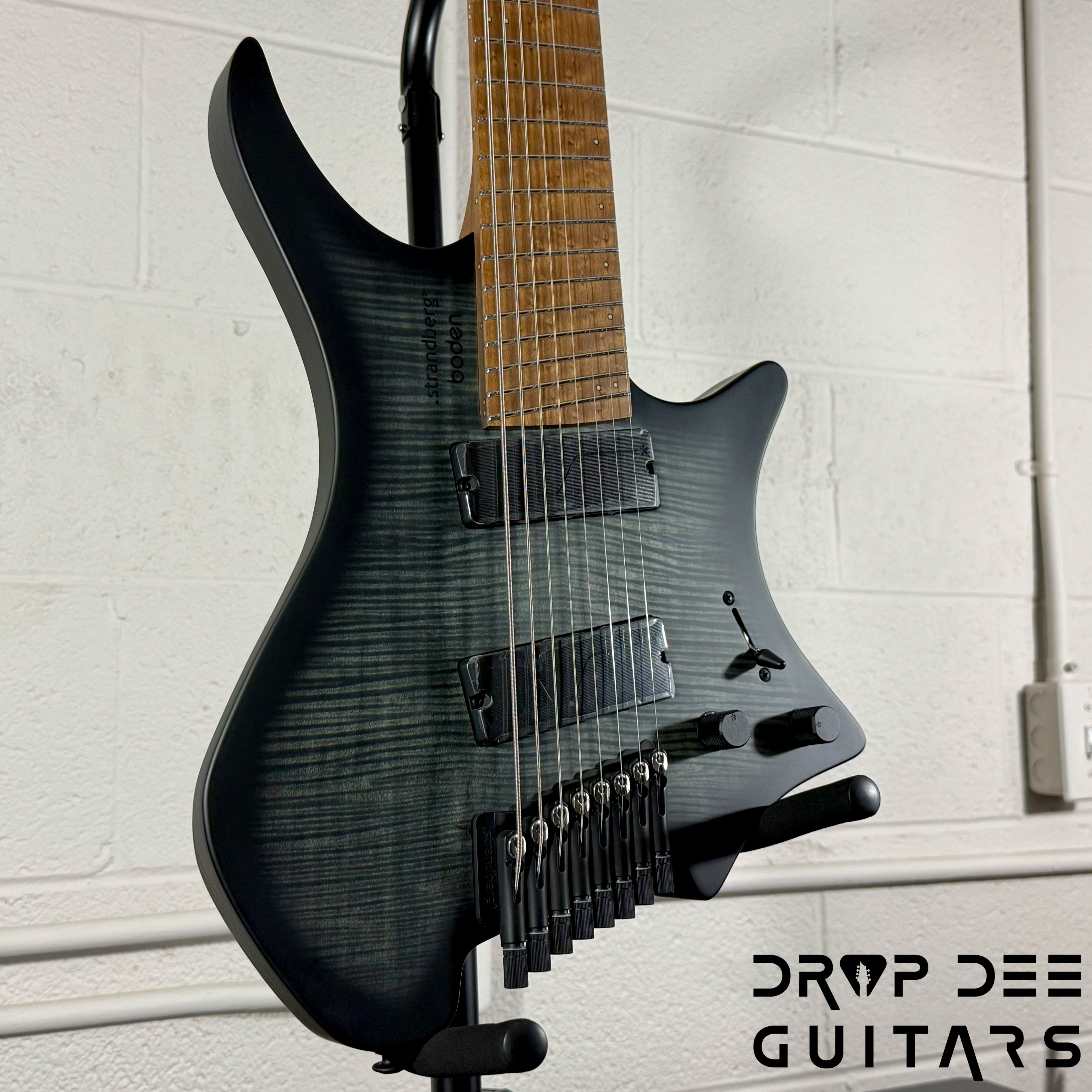 Strandberg Boden Original N2.8 8-String Multiscale Headless Electric Guitar w/ Bag - Black Denim Burst Satin