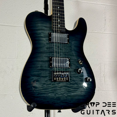 Schecter PT Classic Electric Guitar w/ Case - Transparent Black Burst