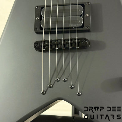 Jackson USA Custom Shop King V 1H TOM Electric Guitar w/ Case - Blackout