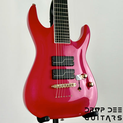 ESP LTD Stephen Carpenter SC-607B Baritone 7-String Electric Guitar w/ Case - Magenta Metallic