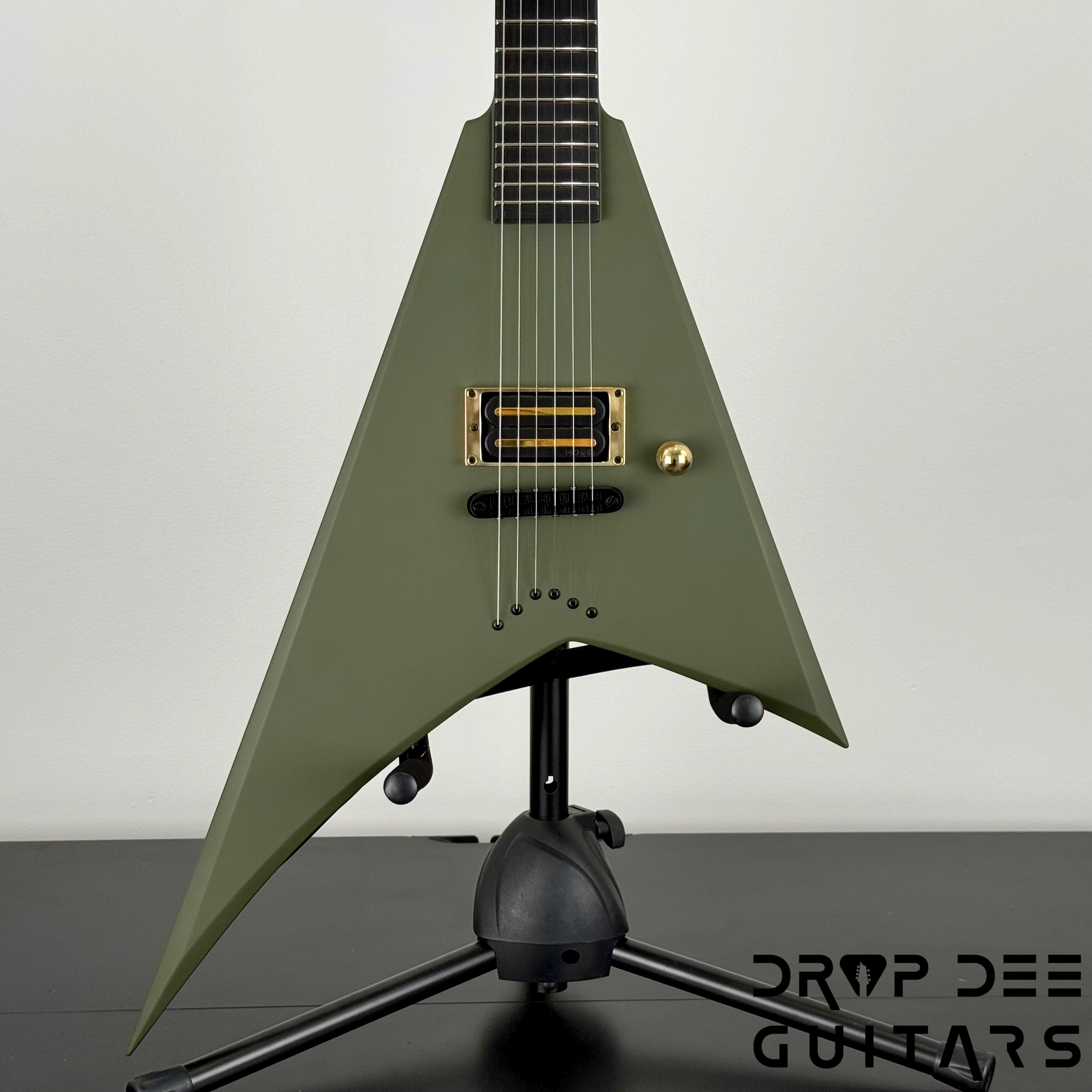 Jackson USA Custom Shop Special Edition Rhoads Electric Guitar w/ Case - Army Drab Green