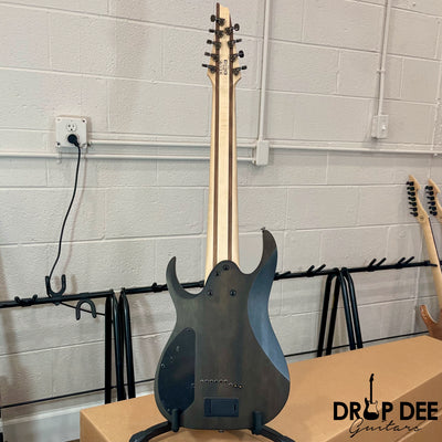 Ibanez Axe Lab Design RG9PB Baritone 9-String Electric Guitar - Transparent Flat Gray