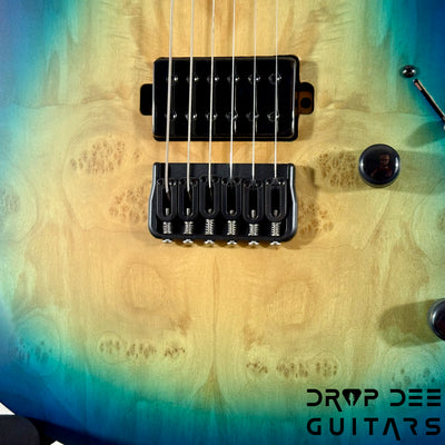 Balaguer DDG Exclusive Run Diablo Baritone Electric Guitar w/ Bag (1051) - Island Burst