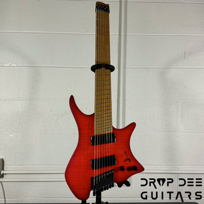 Strandberg Boden Original N2.8 8-String Multiscale Headless Electric Guitar w/ Bag - Sunset Coral Burst Satin