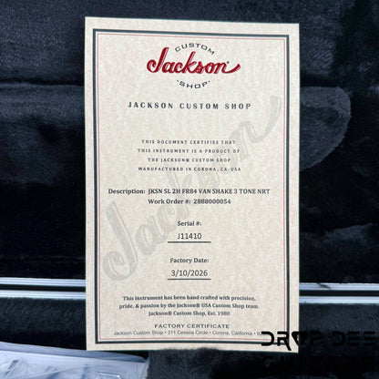 Jackson USA Custom Shop Special Edition Soloist Electric Guitar w/ Case - Vanilla Shake Over 3 Tone Sunburst