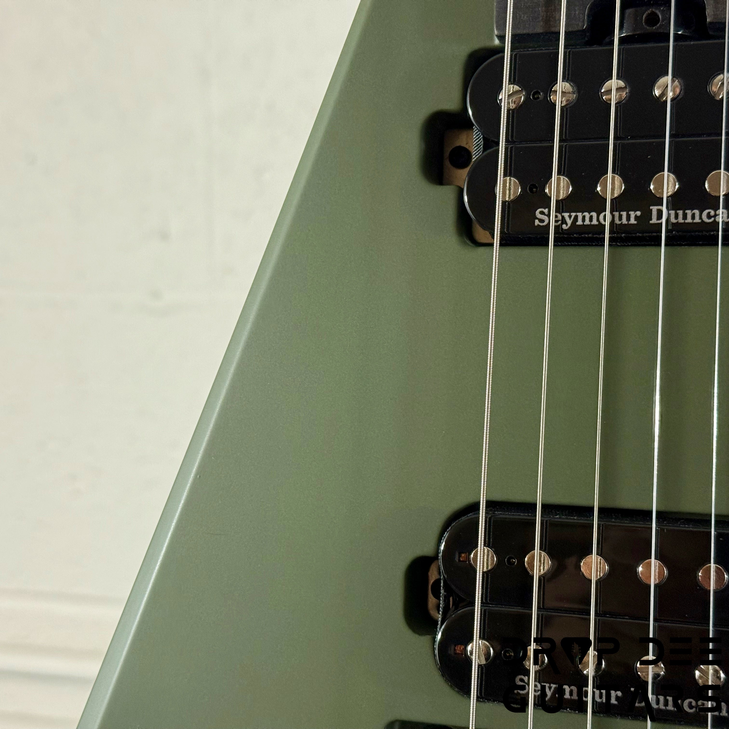 Jackson American Series Rhoads RR24 Electric Guitar w/ Case - Matte Army Drab