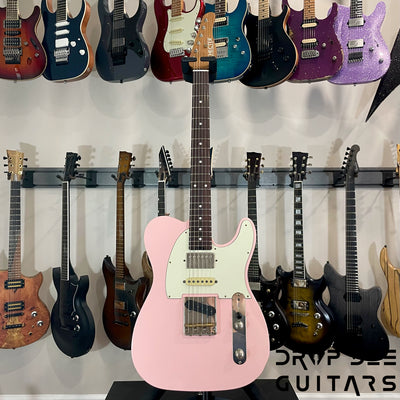 Schecter Custom Shop PT Wembley Studio Electric Guitar w/ Case - Shell Pink Aged Nitro