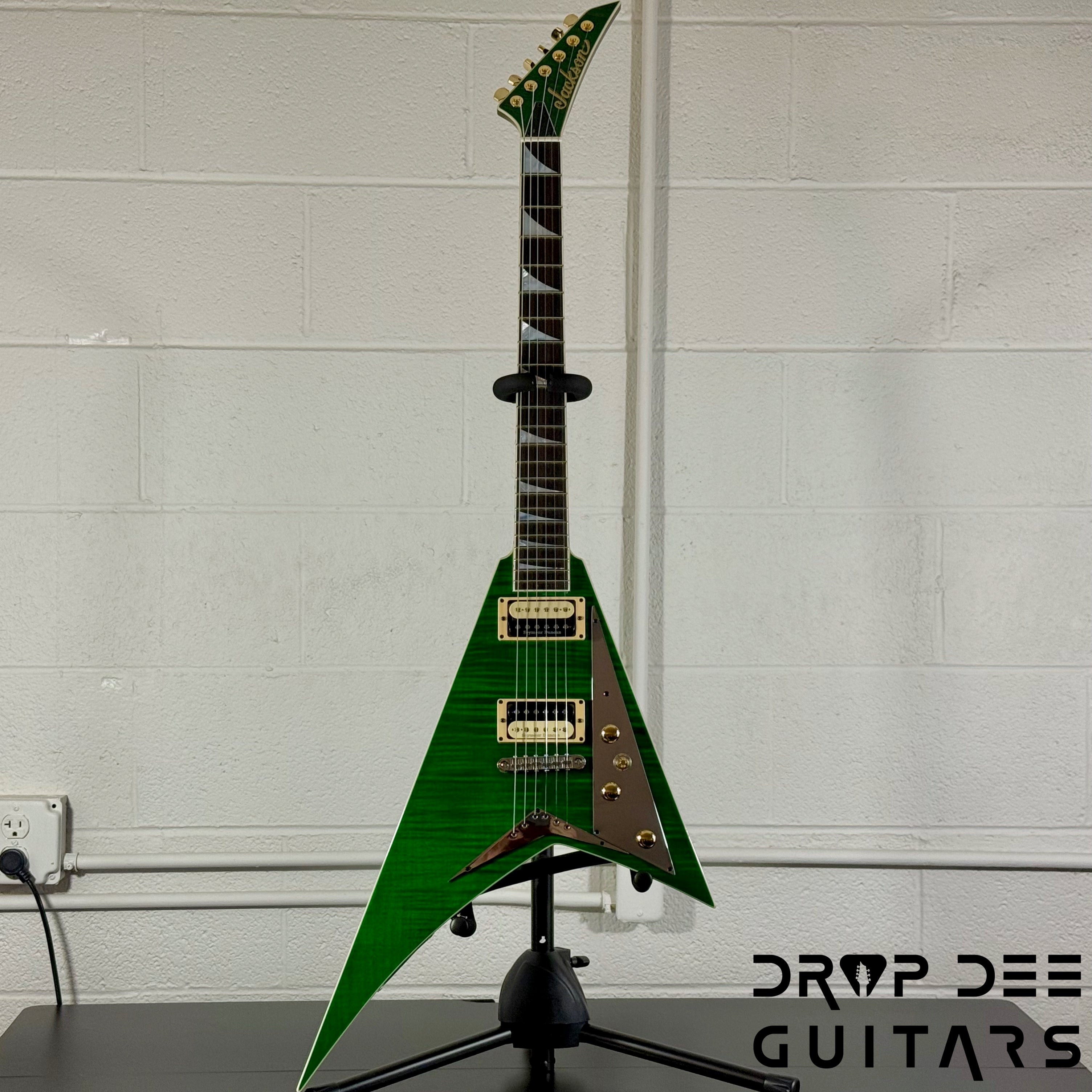 Jackson USA Custom Shop Special Edition Rhoads Electric Guitar w/ Case - Trans Green