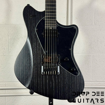 Balaguer 10th Anniversary Espada Modern Baritone Electric Guitar w/ Case - Rustic Black Satin