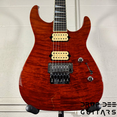 Jackson Custom Shop Soloist 2H FR Electric Guitar w/ Case - Root Beer Trans