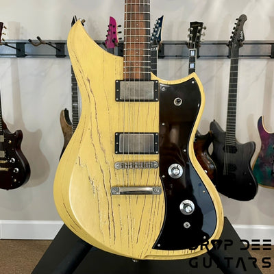 Dunable USA Custom Shop Yeti Electric Guitar w/ Case - Cream w/ Pore Fill