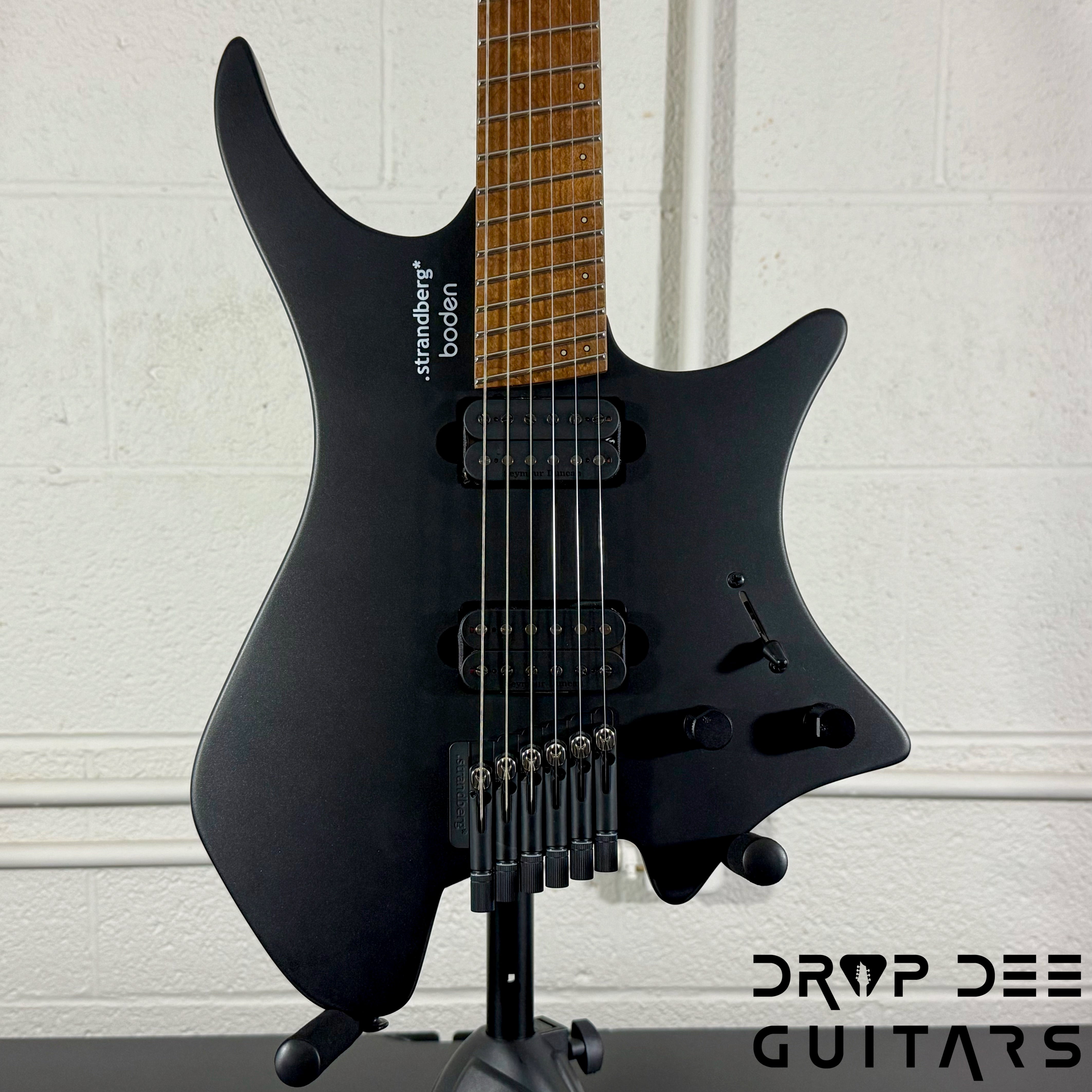 Strandberg Boden Standard N2.6 Multiscale Headless Electric Guitar w/ Bag - Black Satin Metallic