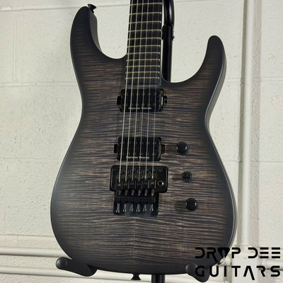 Jackson Custom Shop Soloist FR FMT Electric Guitar w/ Case - Trans Black Burst