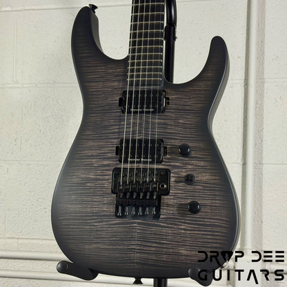 Jackson Custom Shop Soloist FR FMT Electric Guitar w/ Case - Trans Black Burst