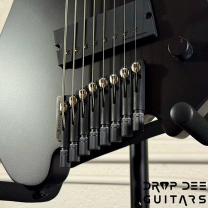 Strandberg Boden Standard N2.8 8-String Multiscale Headless Electric Guitar w/ Bag - Black Satin Metallic