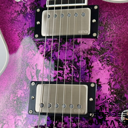 ESP Original Series Eclipse Custom Electric Guitar w/ Case - Purple Peel